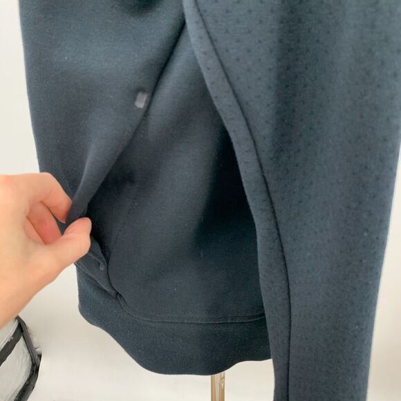 Nike Tech Fleece Destroyer Jacket Womens M Medium Black Snap Button Zip Up - Picture 6 of 15